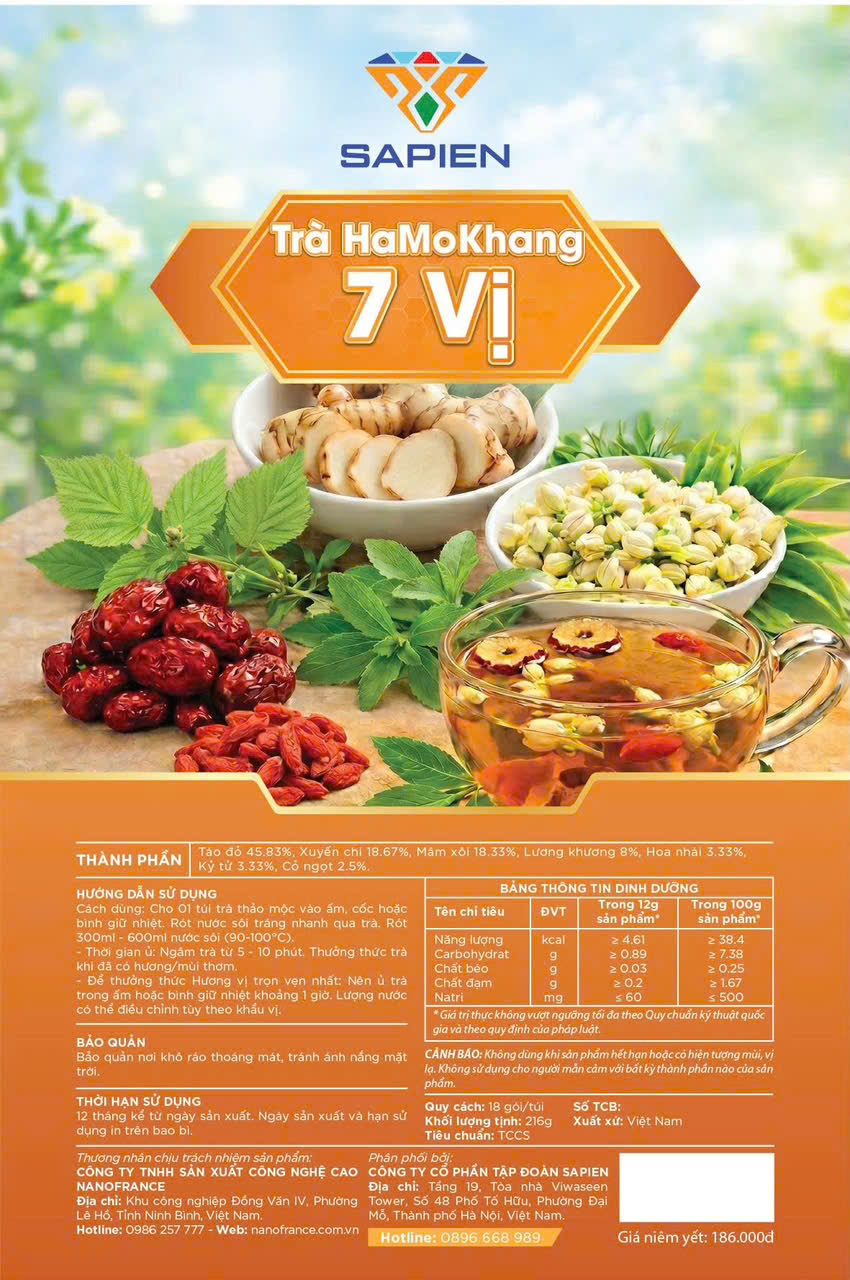 Trà HaMoKhang 7 vị
