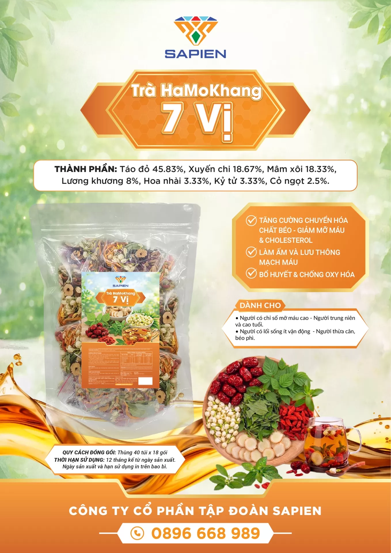 Trà HaMoKhang 7 vị